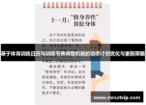 基于体育训练日历与训练节奏调整机制的动态计划优化与更新策略